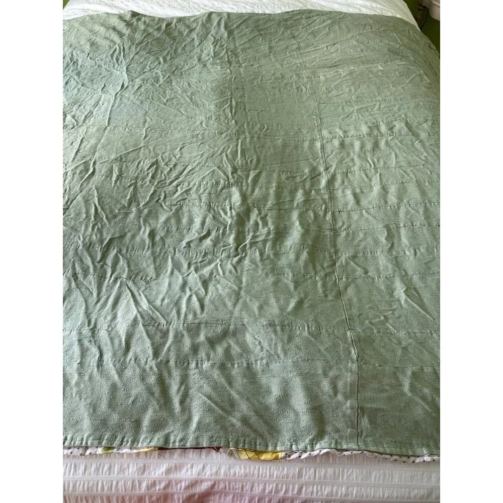 Vintage Quilt Handmade Patchwork Brown Accents 67